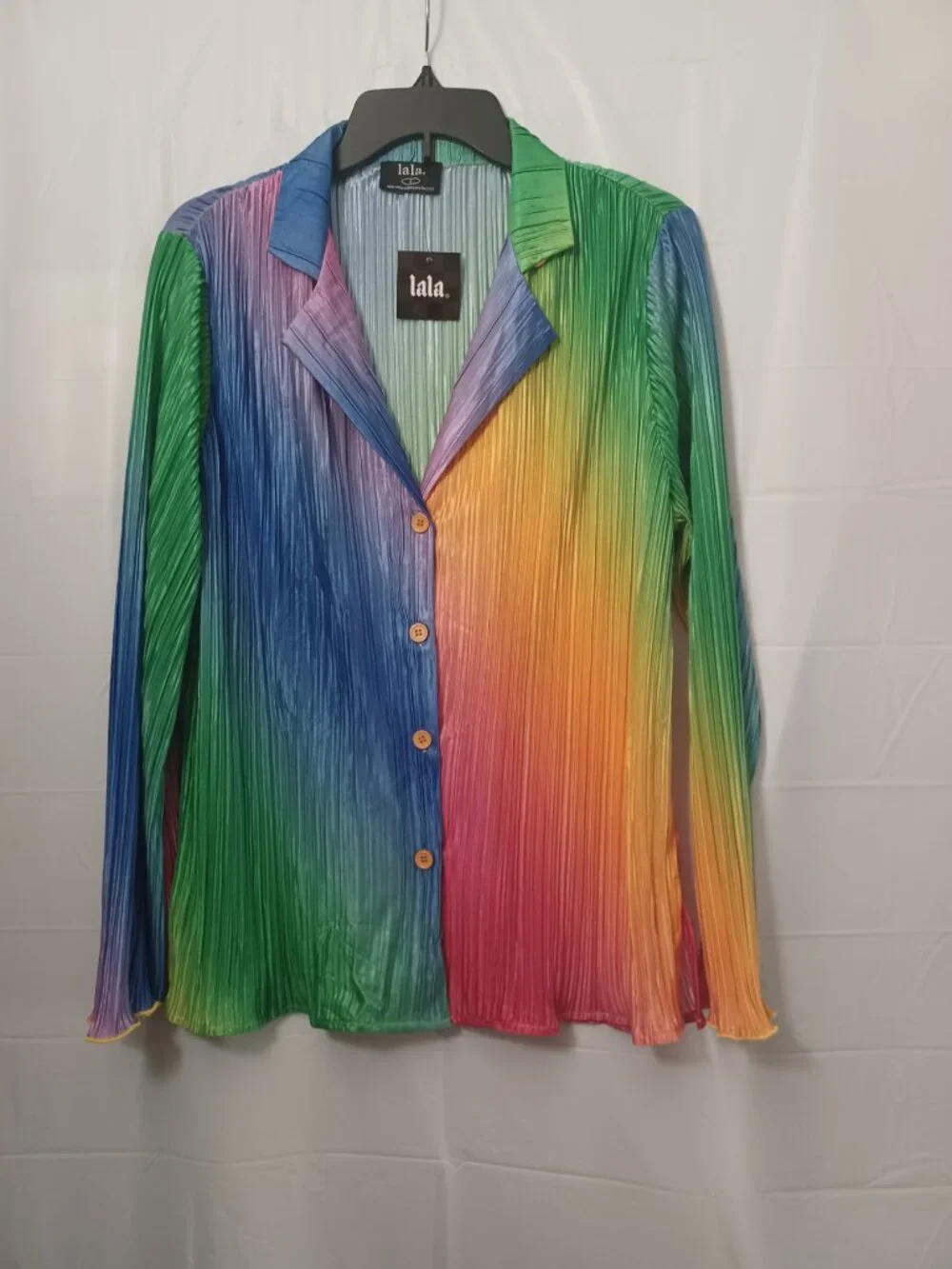 DRESSED IN LALA PLISSE' RAINBOW DAYDREAM TWO PIECE PANTS SET SIZE MEDIUM - Picture 11 of 14